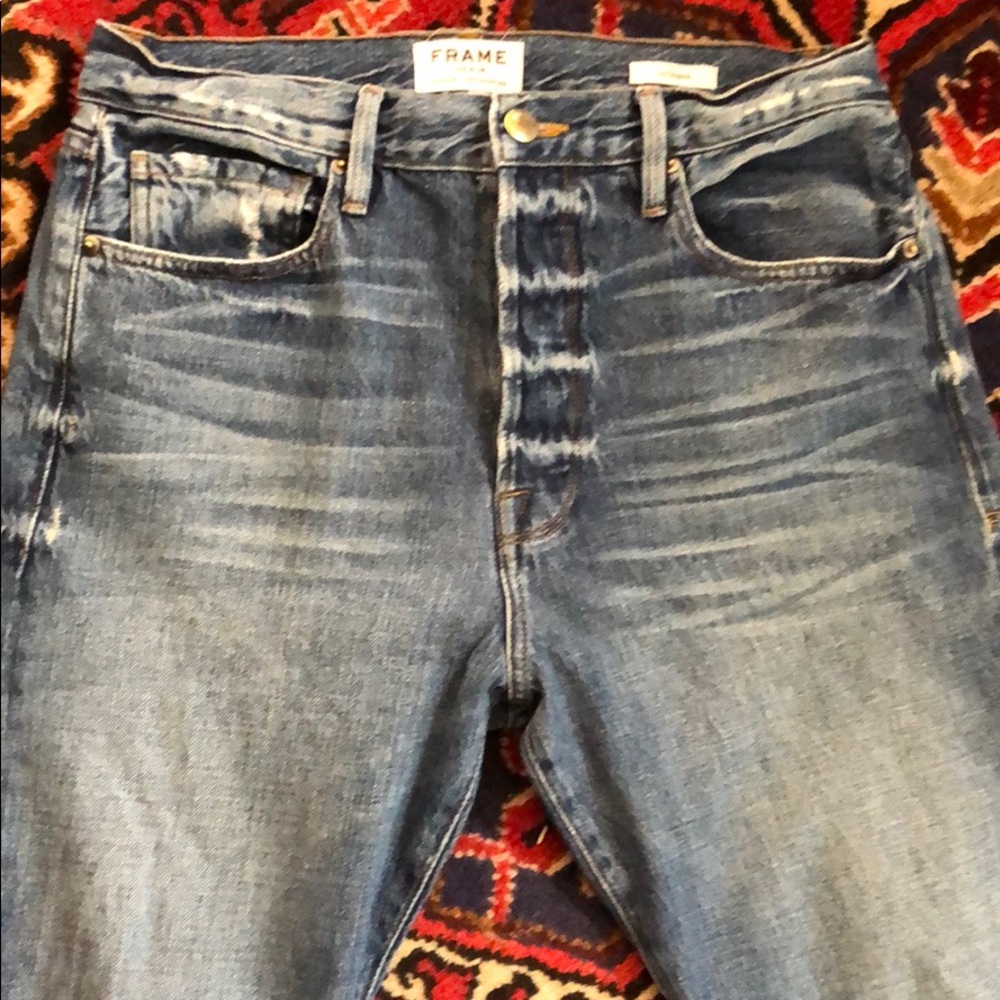 Frame denim le original button fly jeans 27 - Picture 3 of 5